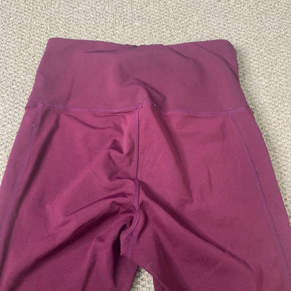 Ebb & Flow Womens Leggings Size Medium Purple Lattice Leg Pull On Athletic - Picture 4 of 10